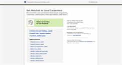 Desktop Screenshot of carpentryservicestoday.com